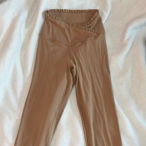 Aerie Offline tan leggings! Size medium. Soft. Cross front